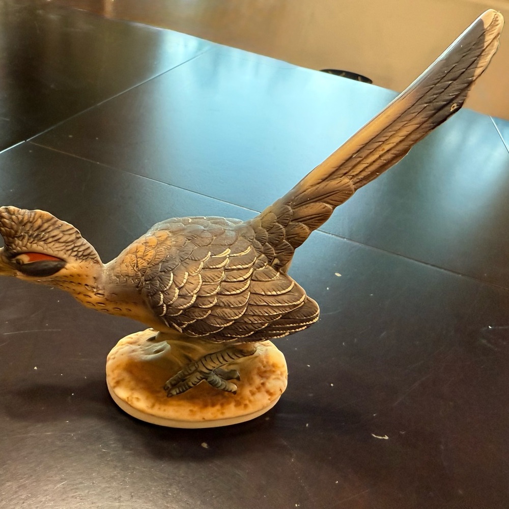 Lefton‎ Elegant Brown Road Runner Bird Figurine Hand Painted